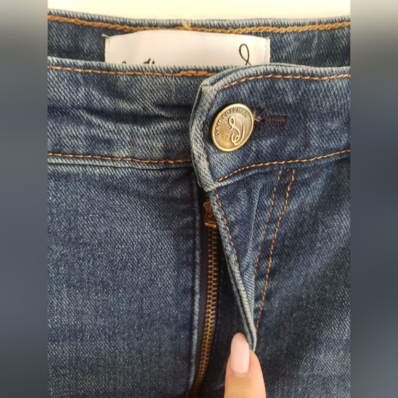 SAM EDELMAN high rise slim straight jeans 31 - Picture 8 of 11